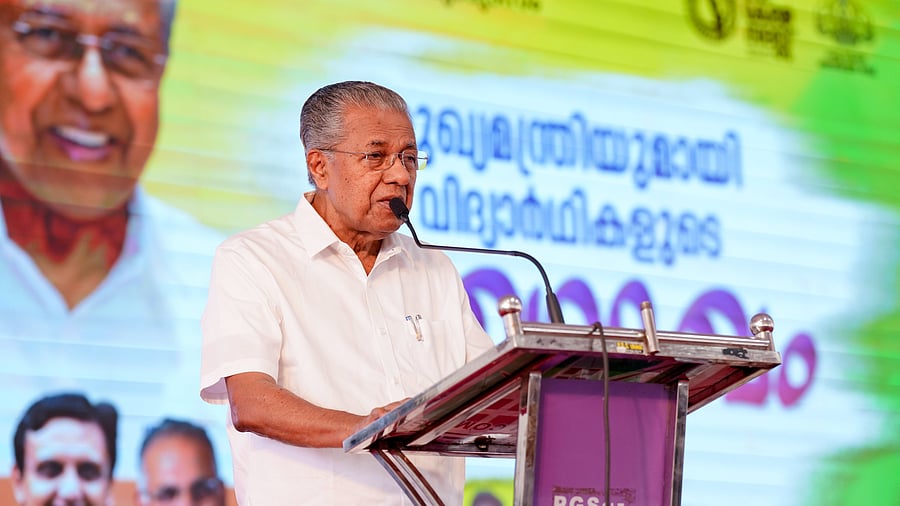 <div class="paragraphs"><p>Kerala Chief Minister Pinarayi Vijayan addressing&nbsp;students from different parts of Kerala at Malabar Christian College, Kozhikode.</p></div>