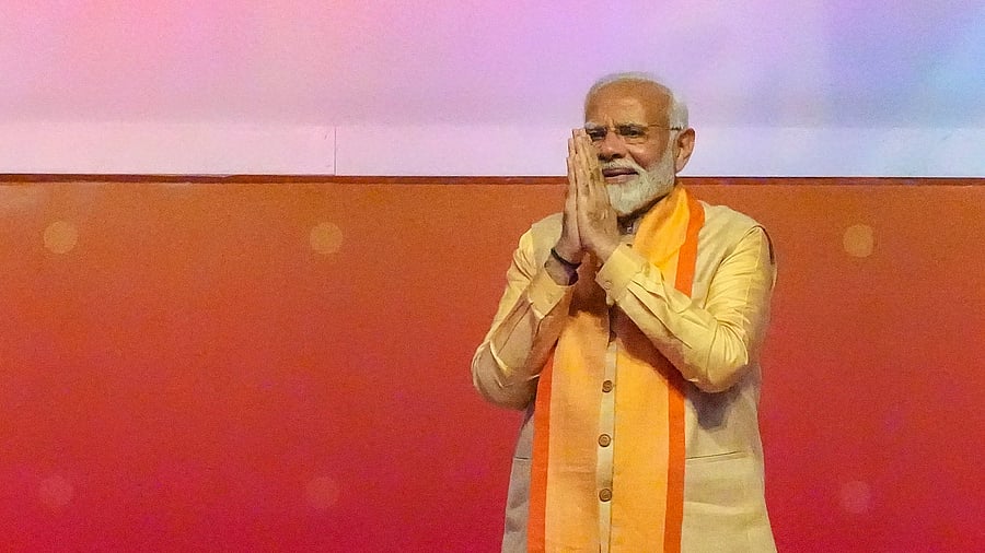 <div class="paragraphs"><p>Prime Minister Narendra Modi during the&nbsp;UP Global Investors' Summit, in Lucknow, Monday, Feb 19, 2024.</p></div>