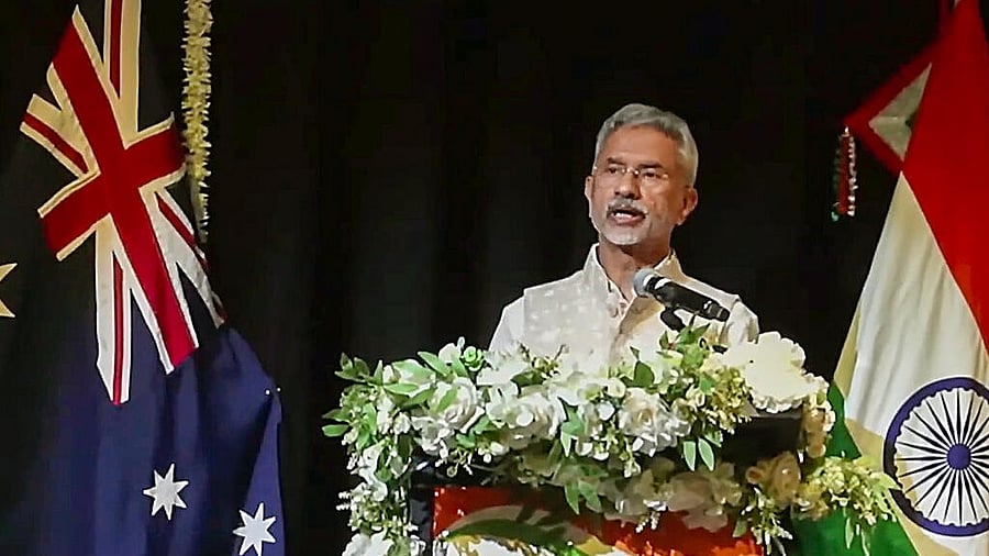 <div class="paragraphs"><p>External Affairs Minister S. Jaishankar addresses during an Indian community event, in Perth, Australia.</p></div>