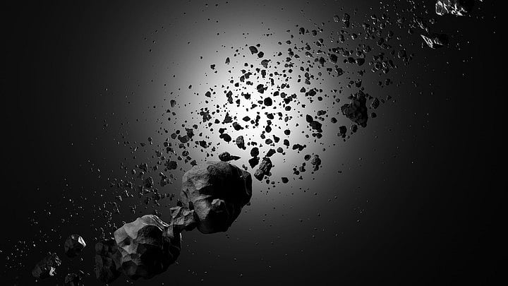 <div class="paragraphs"><p>Representative image of a belt of asteroids.</p></div>