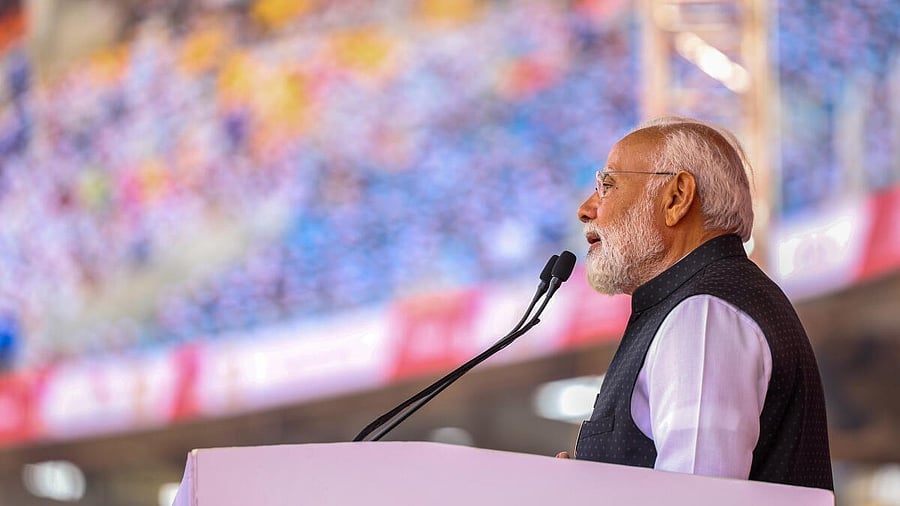 <div class="paragraphs"><p>Prime Minister Narendra Modi in Gujarat. </p></div>