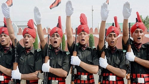 <div class="paragraphs"><p>Army recruits taking oath. Representative Image.</p></div>