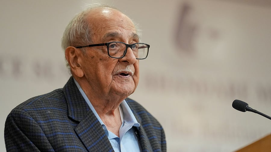 <div class="paragraphs"><p>File Photo: Fali S Nariman during the 28th Justice Sunanda Bhandare Memorial Lecture on 'Role of the Judiciary in Empowerment of Indian Women', in New Delhi, Jan. 5, 2024.</p></div>