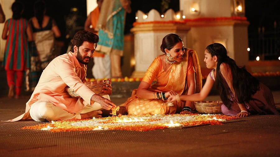 <div class="paragraphs"><p>A still from Riteish Deshmukh and&nbsp;Genelia Deshmukh-starrer Marathi film 'Ved'.</p></div>