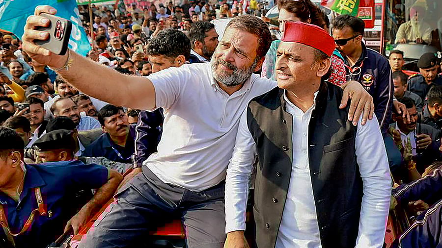 <div class="paragraphs"><p>"Selling job-creating institutions to their friends and hiring youth on contract is Modi's policy, and exploitation is Modi's guarantee," Rahul Gandhi alleged.</p></div>
