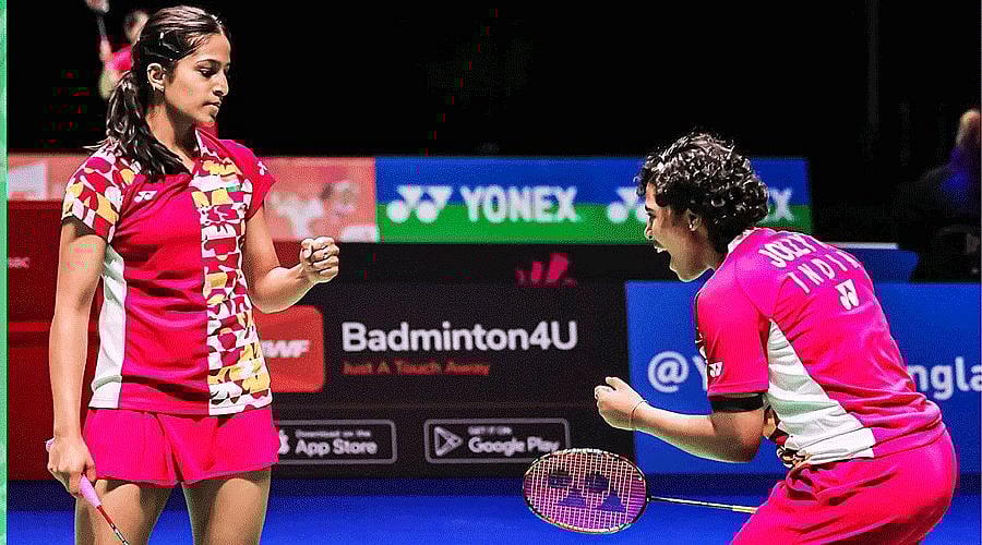 <div class="paragraphs"><p>Treesa Jolly and Gayatri Gopichand  </p></div>