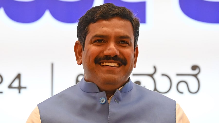 <div class="paragraphs"><p>Karnataka BJP President BY Vijayendra during BJP State Executive Meeting in Bengaluru on Saturday, January 27, 2024. </p></div>