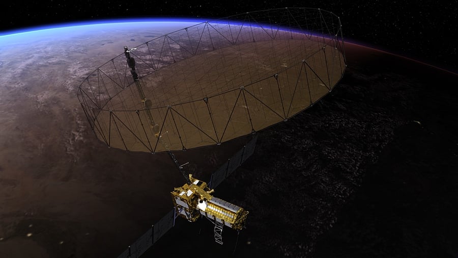 <div class="paragraphs"><p> Artist's concept of NISAR</p></div>