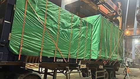 <div class="paragraphs"><p>The ship was stopped by Indian security agencies at Mumbai's Nhava Sheva port on suspicion that it contained a dual-use consignment that could be used for Pakistan's nuclear and ballistic missile programme.</p></div>