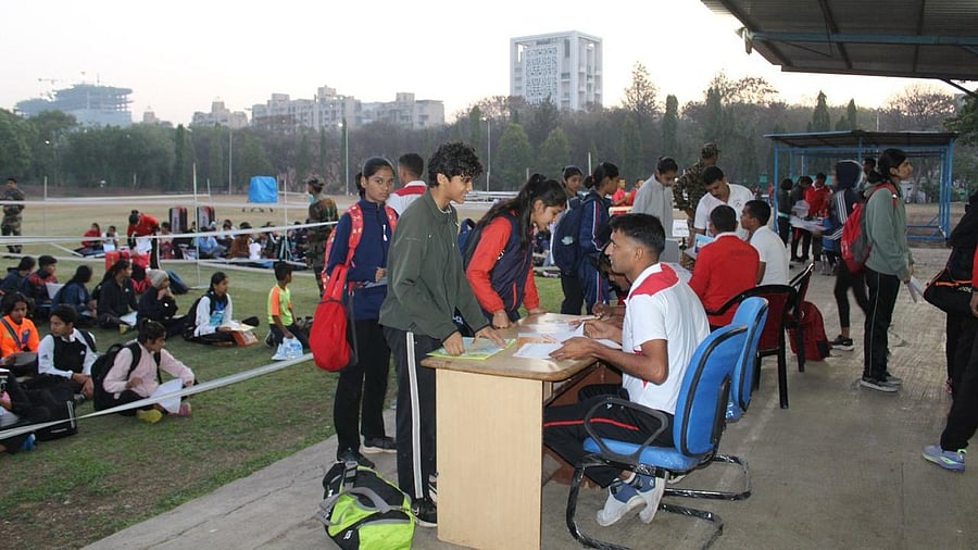 <div class="paragraphs"><p>Girls seen at one of the Centres of Excellence that has been identified by the Army for the functioning of the new sports company launched for aspiring women athletes.</p></div>