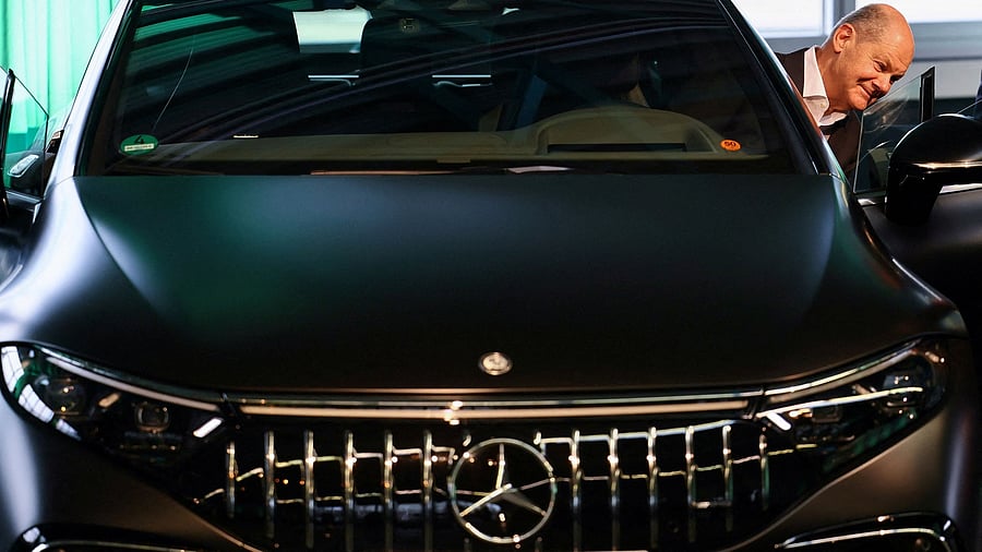 <div class="paragraphs"><p>A  Mercedes-Benz vehicle at the Mercedes-Benz plant, in Sindelfingen near Stuttgart, Germany.</p></div>