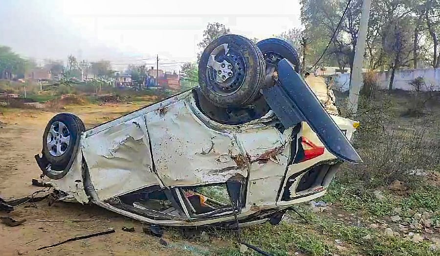 <div class="paragraphs"><p>Representational Photo: The wreckage of a car after an accident.</p></div>