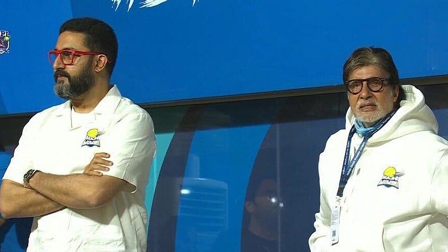 <div class="paragraphs"><p>Amitabh Bachchan at the&nbsp;Dadoji Kondadev Stadium in Thane for the ISPL final, March 15, 2024.</p></div>