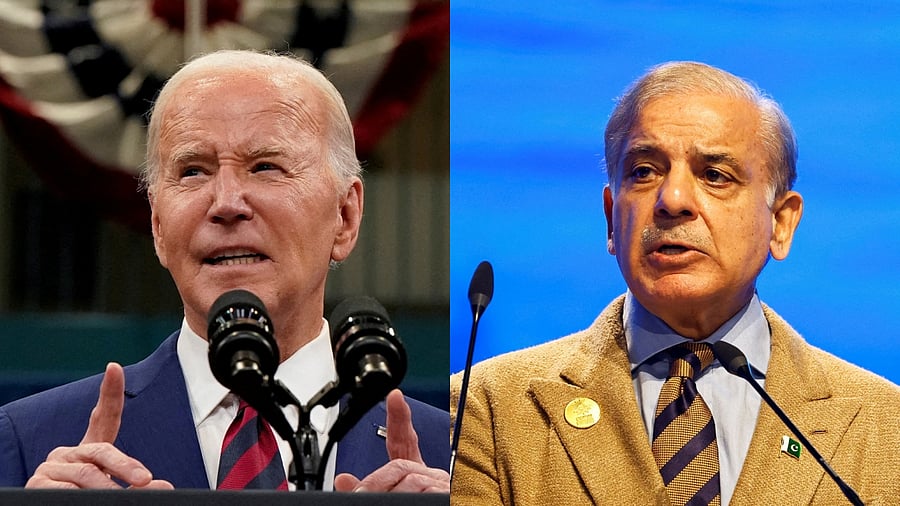 <div class="paragraphs"><p>US President Joe Biden; Pakistan PM Shehbaz Sharif.</p></div>