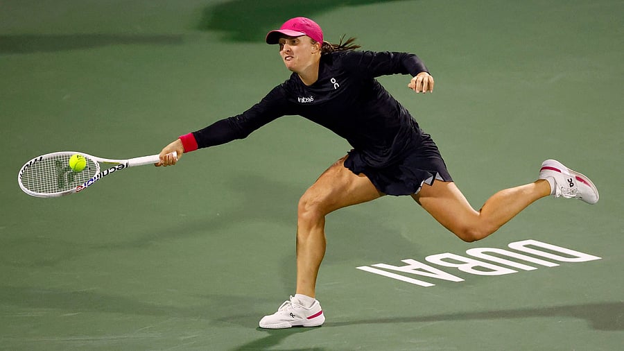 <div class="paragraphs"><p>Poland's Iga Swiatek in action </p></div>