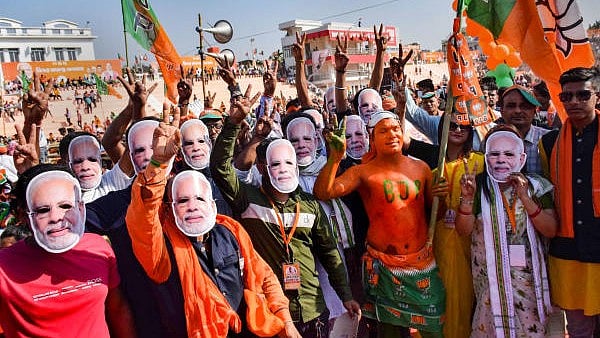 <div class="paragraphs"><p>Visuals from a PM Modi election rally in Tripura.</p></div>