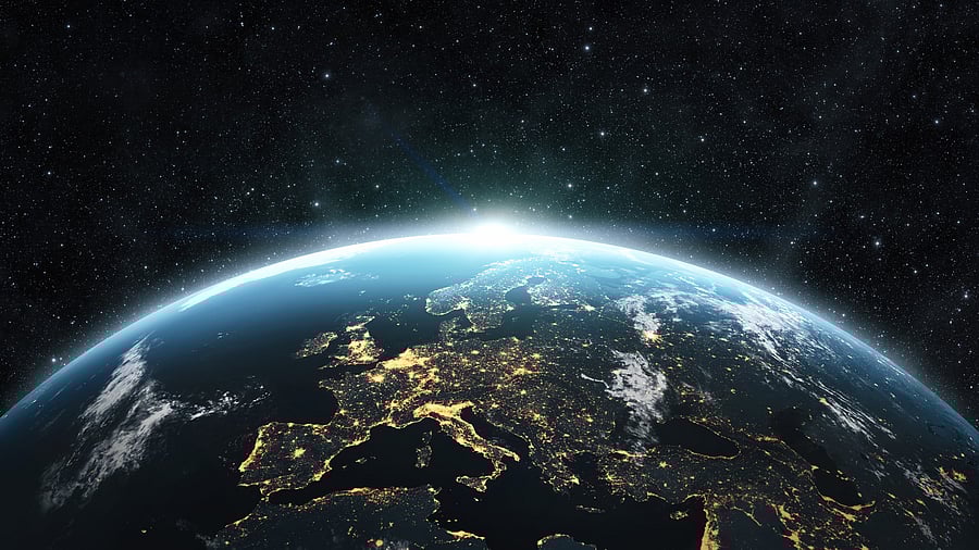 <div class="paragraphs"><p>A view of earth from space.</p></div>