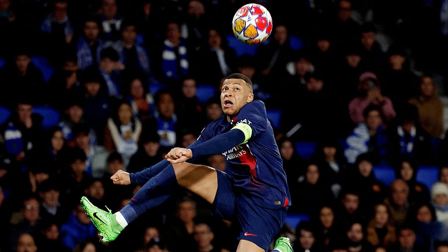 <div class="paragraphs"><p> Paris St Germain's Kylian Mbappe in action </p></div>