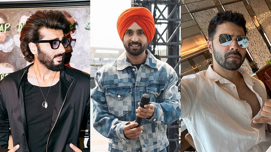 <div class="paragraphs"><p>Arjun Kapoor (L), Diljit Dosanjh (C), Varun Dhawan (R).</p></div>
