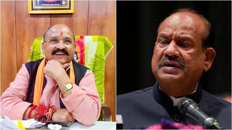 <div class="paragraphs"><p>Prahlad Gunjal (L); Om Birla. </p></div>