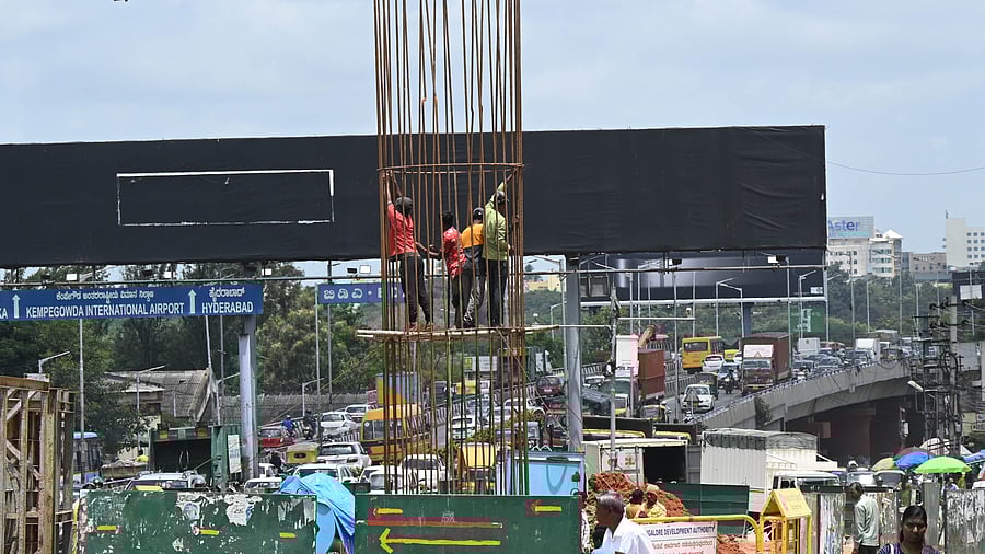 <div class="paragraphs"><p>Construction of the flyover from Hebbal to KR Puram. </p></div>