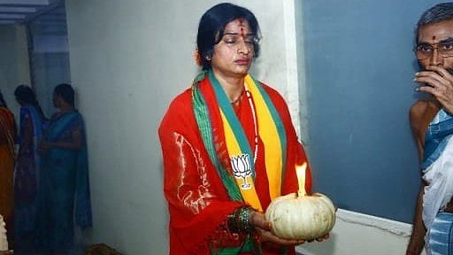 <div class="paragraphs"><p>BJP contestant K Madhavi Latha.</p></div>