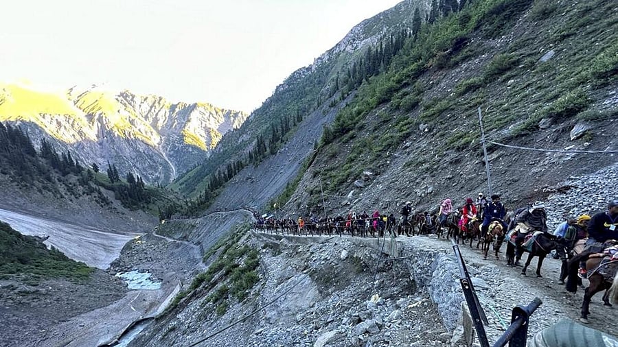 <div class="paragraphs"><p>Pilgrims on the yatra in 2023.</p></div>