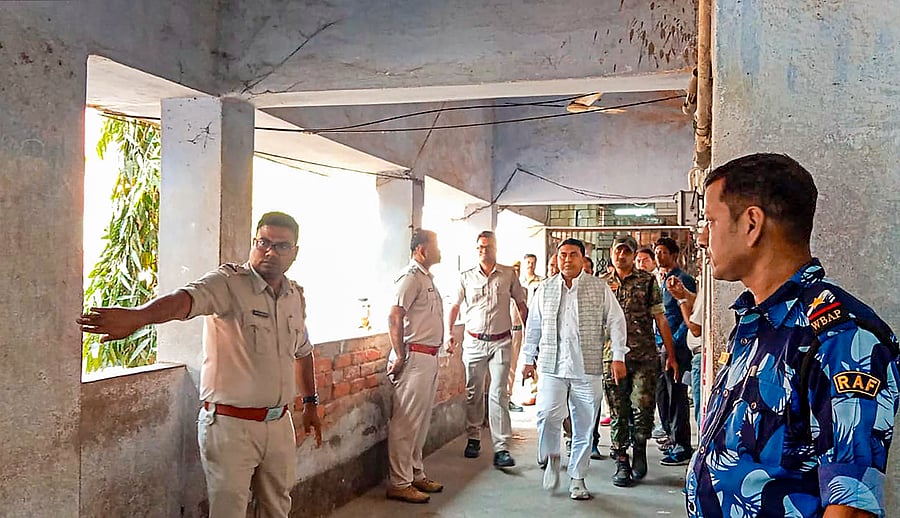 <div class="paragraphs"><p>Trinamool Congress leader Sheikh Shajahan, accused of sexual violence and land grabbing in Sandeshkhali village, being produced at the Basirhat court, in North 24 Parganas, Thursday, Feb 29, 2024. </p></div>