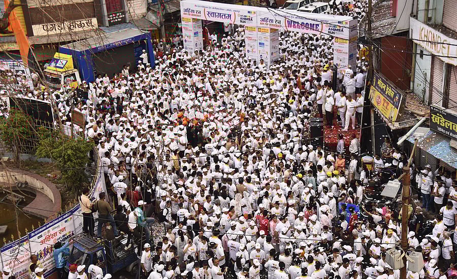 <div class="paragraphs"><p>Representative image of people participating in the 'Run for Democracy' programme.&nbsp;</p></div>