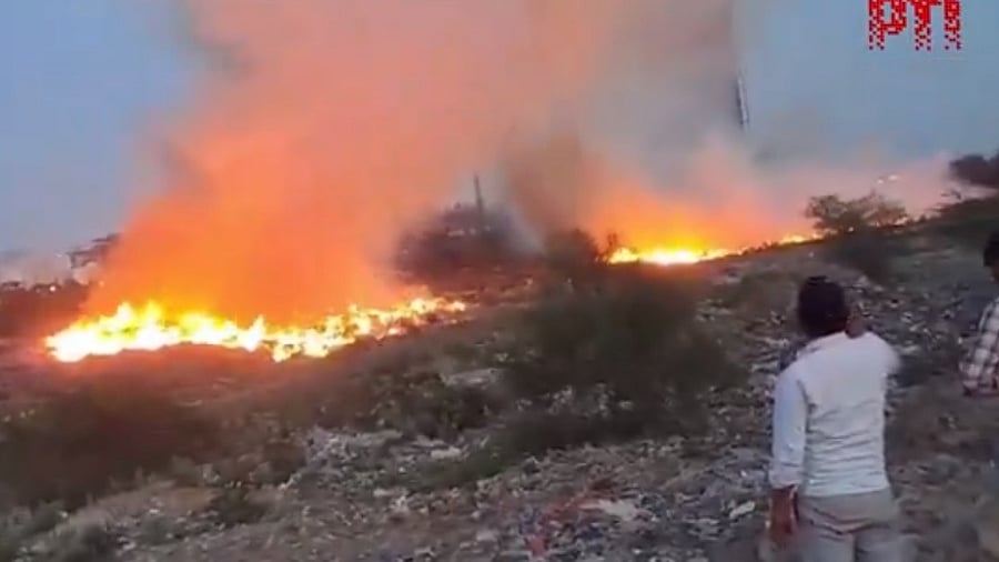 <div class="paragraphs"><p>The fire broke out in an open plot in Sector 32 where the department dumped pruned trees on Monday evening and was allegedly ignited by two-three people, according to authority officials.</p></div>