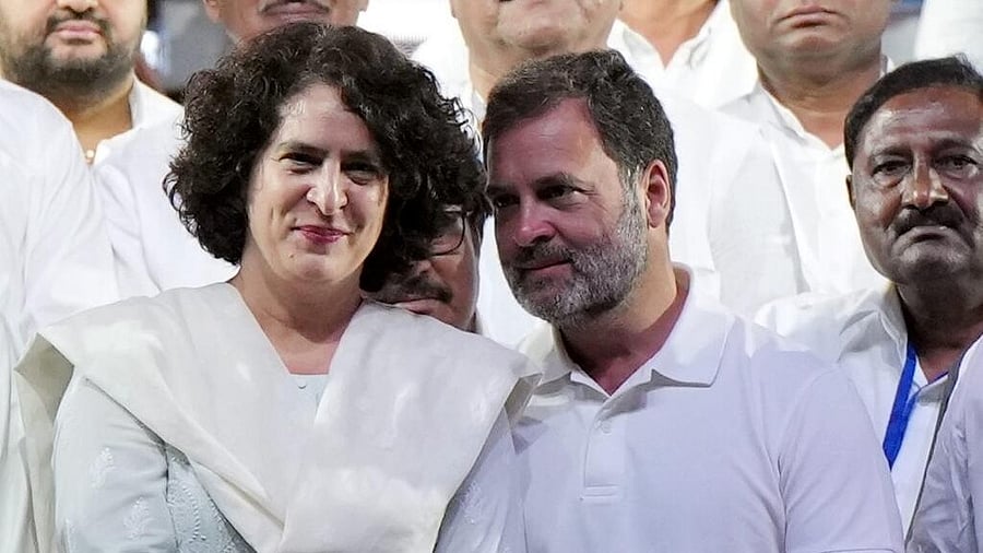 <div class="paragraphs"><p>Priyanka Gandhi Vadra and Rahul Gandhi.</p></div>