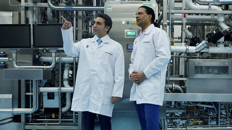 <div class="paragraphs"><p>Adar Poonawalla, Chief Executive Officer  of the Serum Institute of India and Dr. Umesh Shaligram, Director of R&amp;D, Serum Institute of India.</p></div>