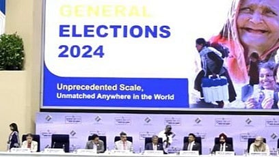 <div class="paragraphs"><p>Chief Election Commissioner of India (CEC) Rajiv Kumar with the two newly-appointed Election Commissioners Sukhbir Singh Sandhu and Gyanesh Kumar at the poll dates press conference recently.</p></div>