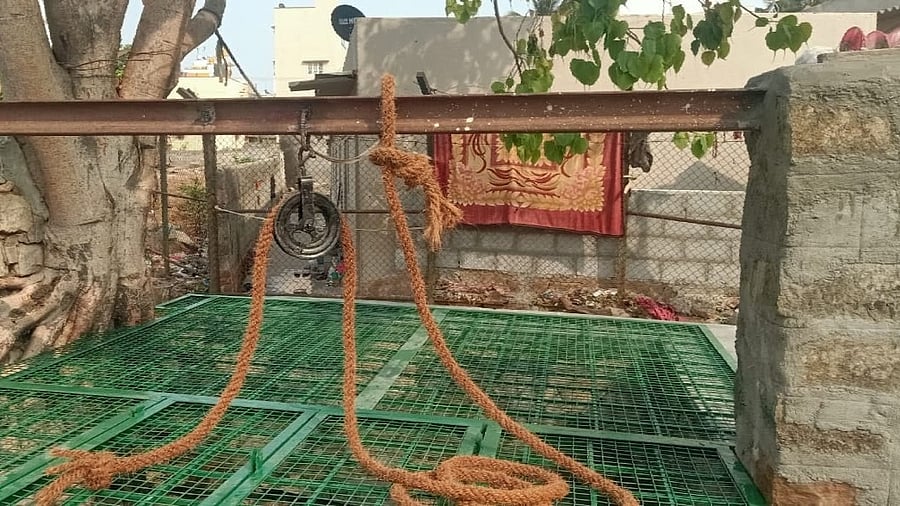 A recharge well near Kothnur Lake.