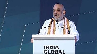 <div class="paragraphs"><p>A screen grab of Union Minister Amit Shah addressing the&nbsp;India Global Forum's annual investment summit NXT10 in Mumbai.&nbsp;</p></div>