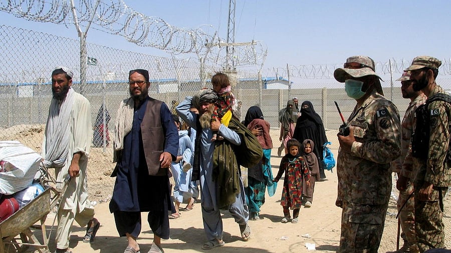 <div class="paragraphs"><p>Pakistan says the attacks were launched from Afghan soil, and Afghanistan's ruling Taliban deny this.</p></div>