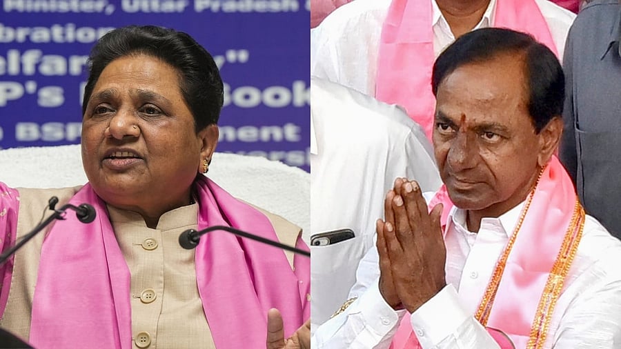 <div class="paragraphs"><p>File pictures of BSP supremo Mayawati; BRS President and former Chief Minister K Chandrasekhar Rao.</p></div>
