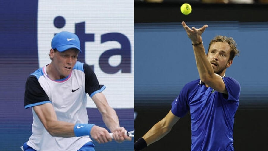 <div class="paragraphs"><p>Jannik Sinner (left) and&nbsp;Daniil Medvedev (right).</p></div>