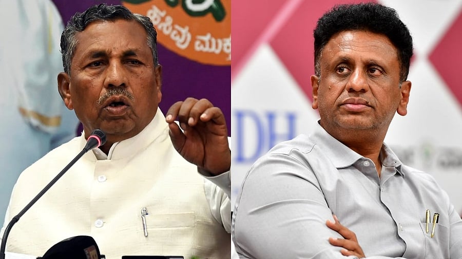 <div class="paragraphs"><p>(L to R) File images of Senior Cabinet member K H Muniyappa; Higher Education Minister M C Sudhakar</p></div>
