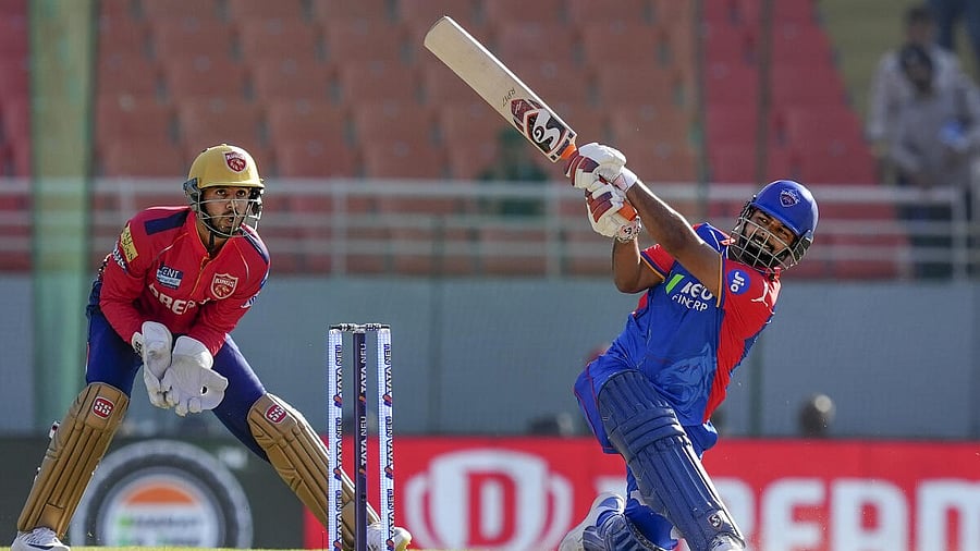 <div class="paragraphs"><p>Delhi Capitals’ captain Rishabh Pant plays a shot during the IPL tie against Punjab Kings in Mohali.</p></div>