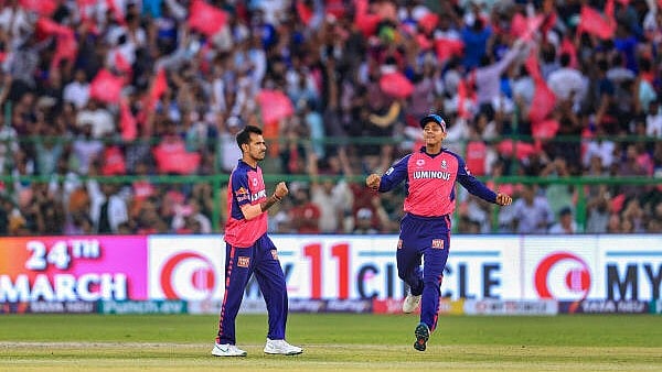 <div class="paragraphs"><p>RR's Yuzvendra Chahal reacts during the IPL 2024 T20 cricket match between Lucknow Super Giants and Rajasthan Royals at SMS Stadium, in Jaipur, Sunday, March 24, 2024. </p></div>
