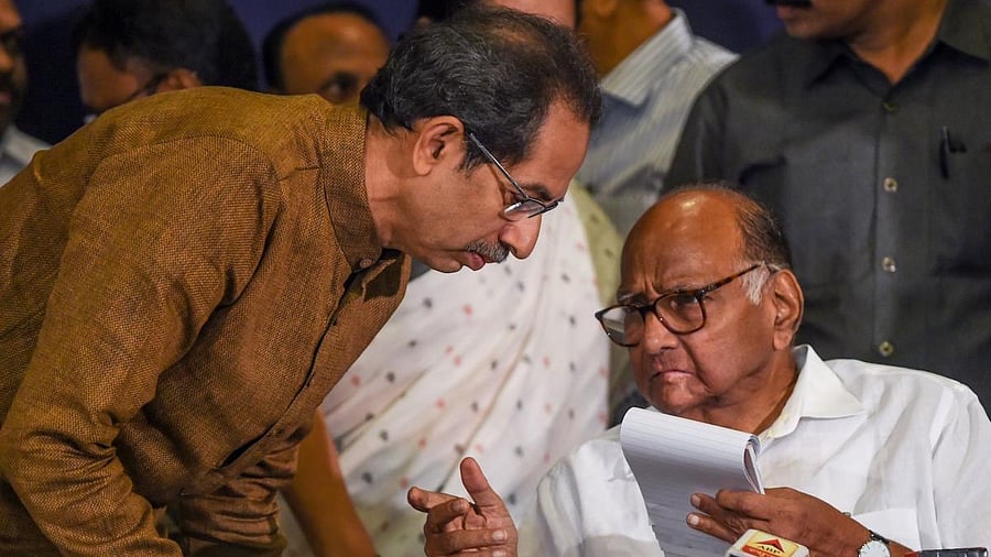 <div class="paragraphs"><p>Sena (UBT) leader Uddhav Thackeray (left) and Sharad Pawar (right).</p></div>