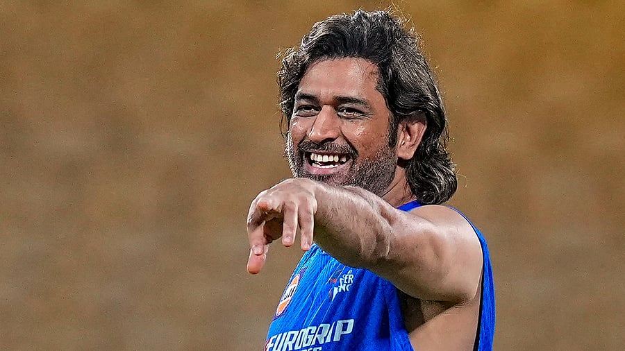 <div class="paragraphs"><p>Chennai Super Kings player MS Dhoni during a training session.</p></div>