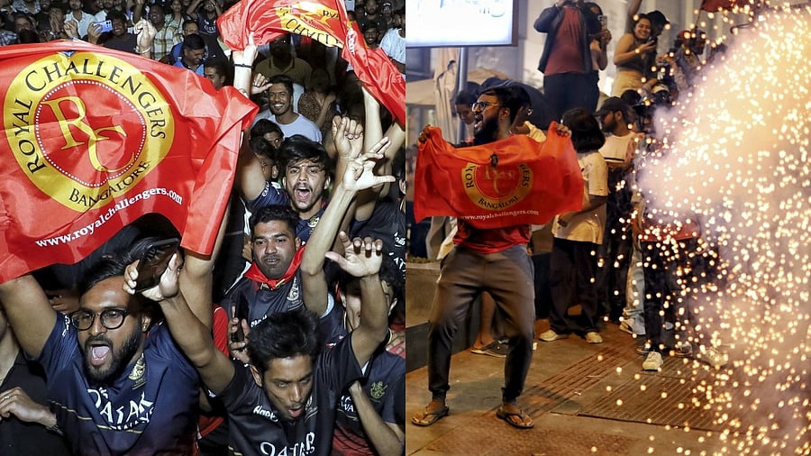 <div class="paragraphs"><p>RCB fans celerbate Royal Challengers Bangalore's (RCB) maiden win in the first Women's Premier League.</p></div>