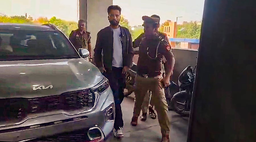 <div class="paragraphs"><p>File photo of&nbsp;Youtuber Elvish Yadav being produced in a court in the snake venom.</p></div>