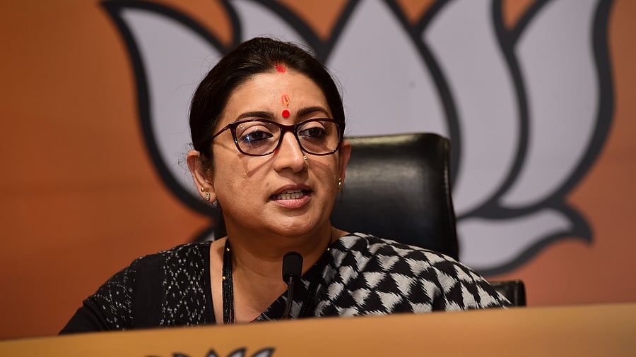 <div class="paragraphs"><p>File photo of&nbsp;Union Minister Smriti Irani.</p></div>