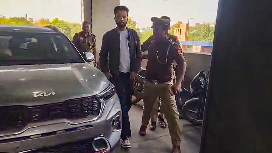 <div class="paragraphs"><p>Youtuber Elvish Yadav being produced in a court in the snake venom at rave case, in Greater Noida. </p></div>