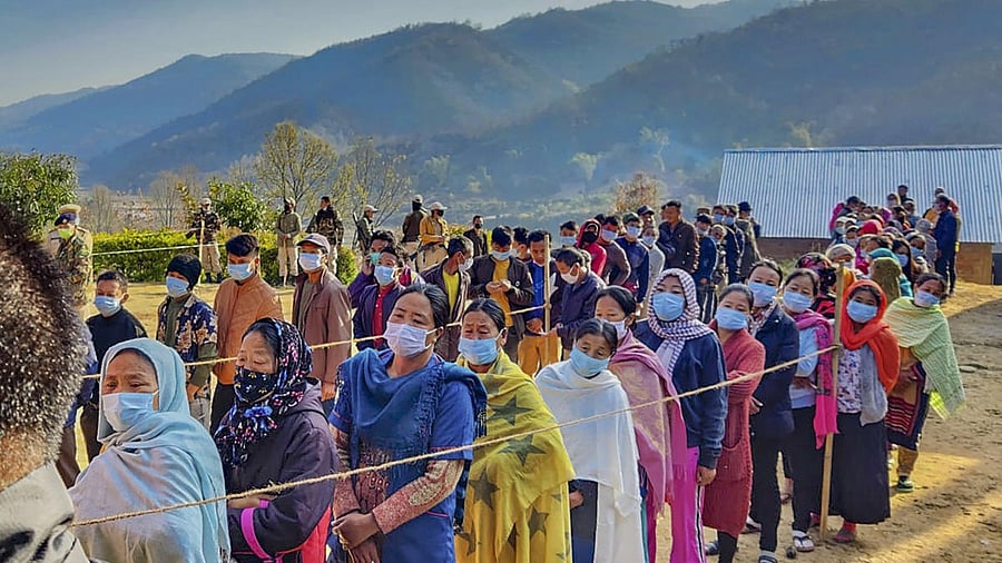 <div class="paragraphs"><p>People wait to cast their votes. Image for representation only.</p></div>