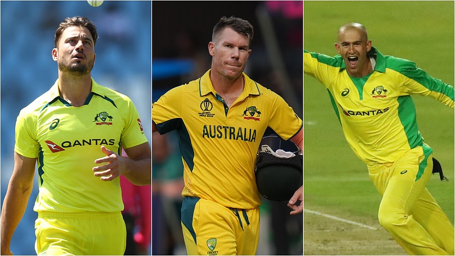 <div class="paragraphs"><p>Marcus Stoinis (L), David Warner (C) and&nbsp;Ashton Agar (R).</p></div>