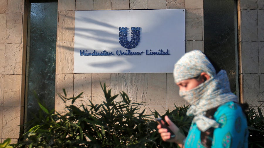 <div class="paragraphs"><p>A pedestrian walks past the Hindustan Unilever Limited building.</p></div>